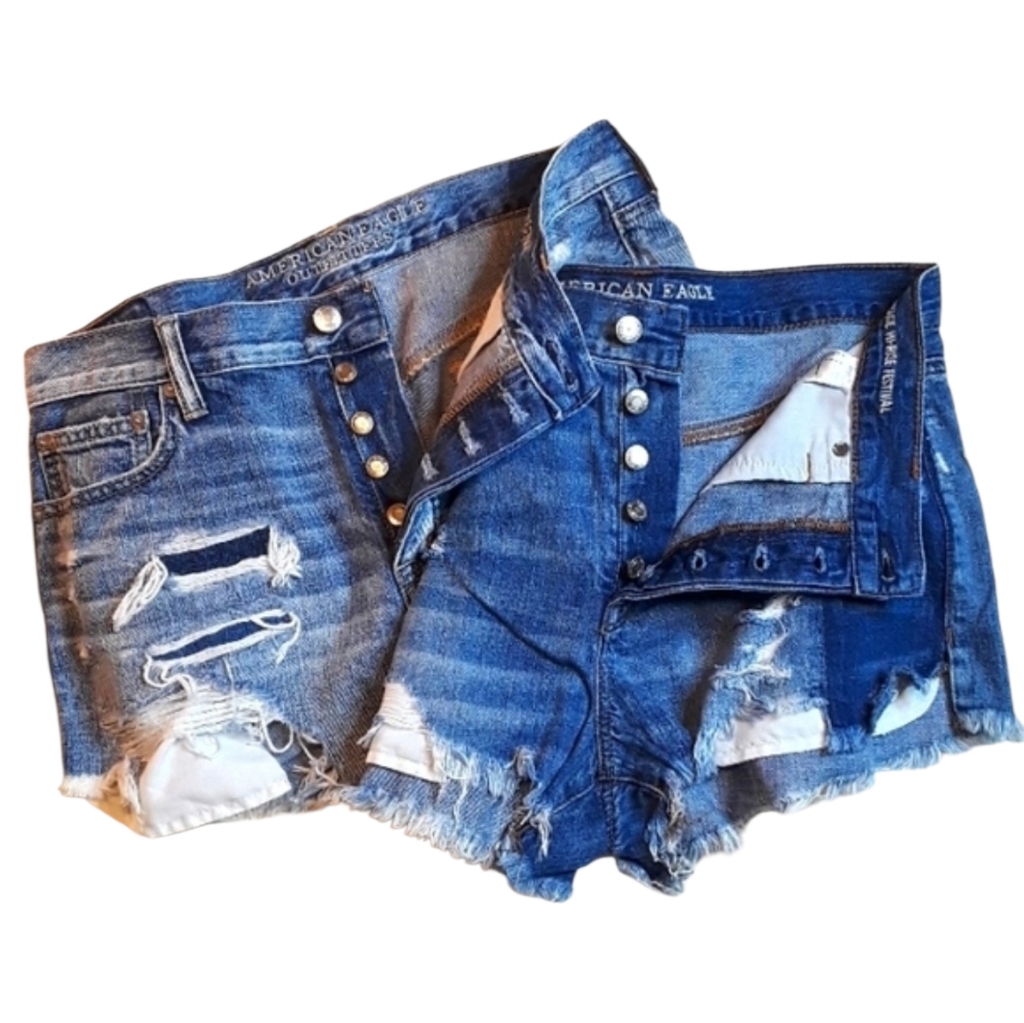 Aeo Vintage Highrise Jean Short's. Women Size's: W10x2l & W10x3l. Nwot